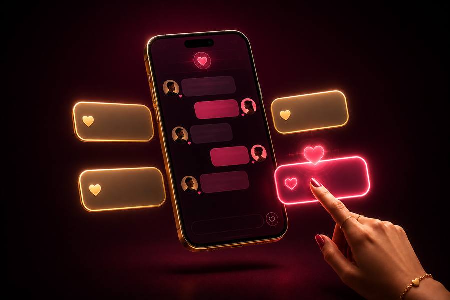 Aperçu de l'application FlirtIA affichant des suggestions de réponses